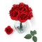 50 Elegant Dark Red Silk Roses: Ideal for Wedding Decor, Bouquets, Centerpieces, and DIY Projects
